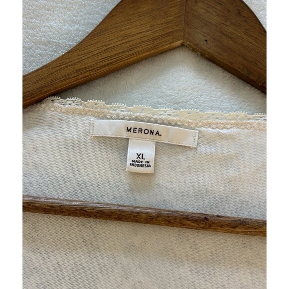 Vintage Sonoma Womens Shirt Extra Large Lace Coquette Feminine Cottage Core Y2k - Picture 8 of 10